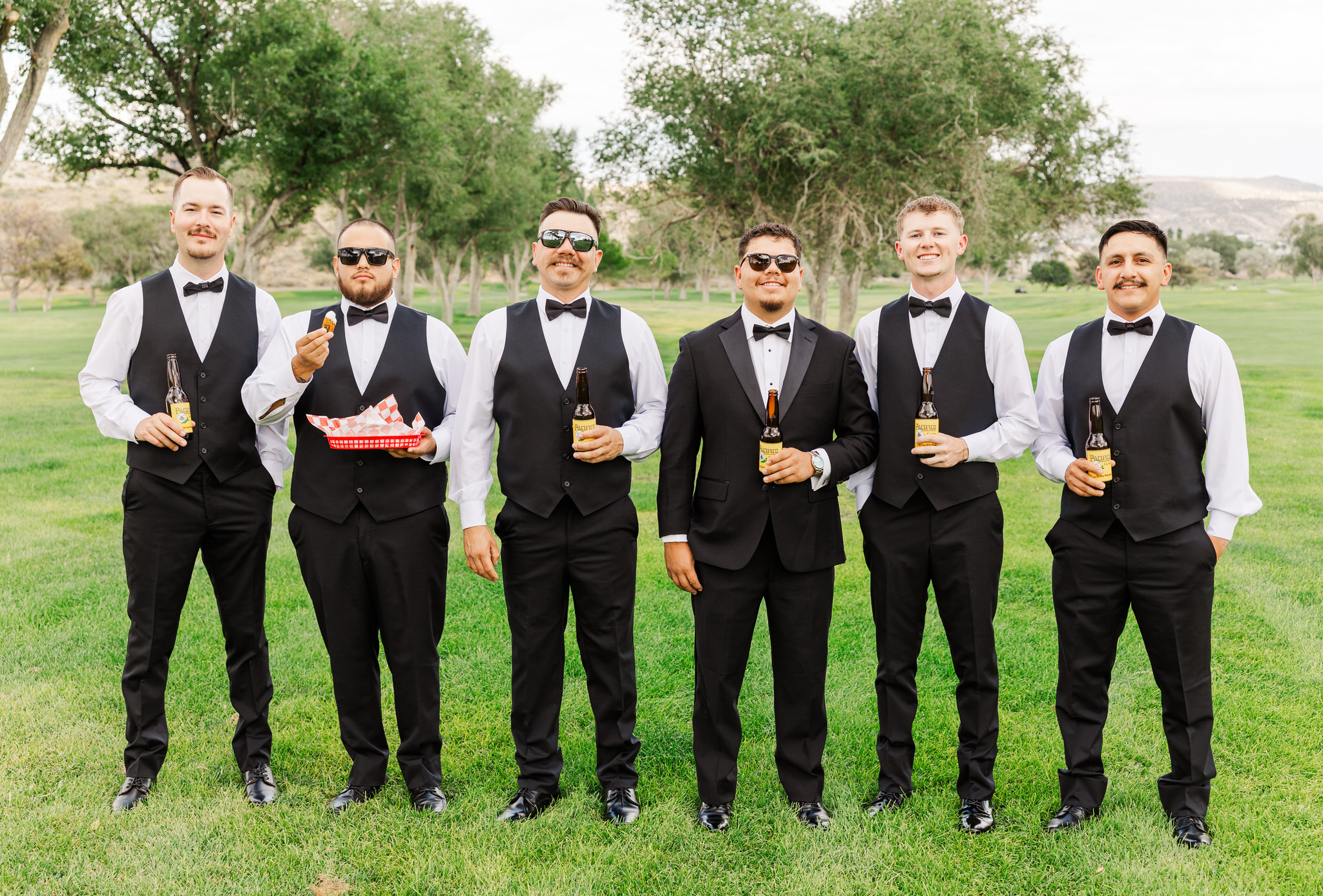 Elko Golf Course with Groomsmen acting cool
