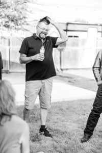 friend chatting with other friends 