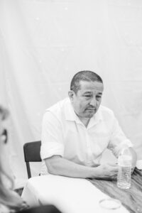 dad listening to speech 