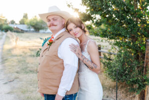 Bride and Groom in Lamoille 