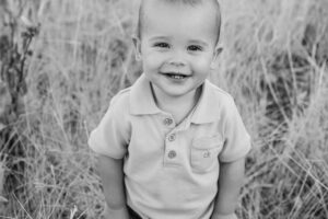 little boy smiling
