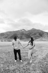 Couple holding hands 