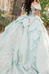 A woman's beautiful dress for her Quinceañera in Elko