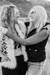 Woman laughing at Ruby 360 Lodge