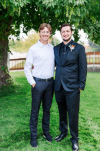 Portrait of Groom with Best Man