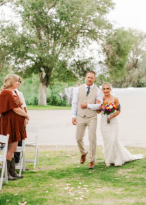 bride walking down isle