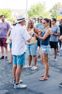 people talking