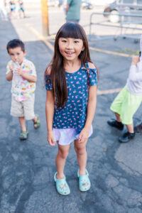 girl smiling