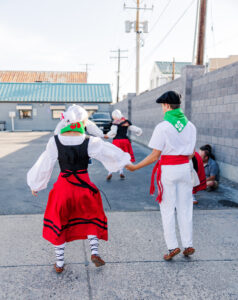 kids dancing and holding hands