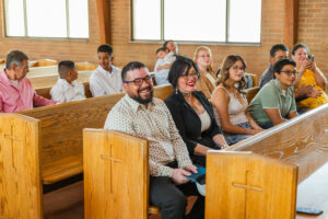 Elko Catholic Church the adults clapping