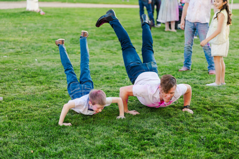 boys doing the worm