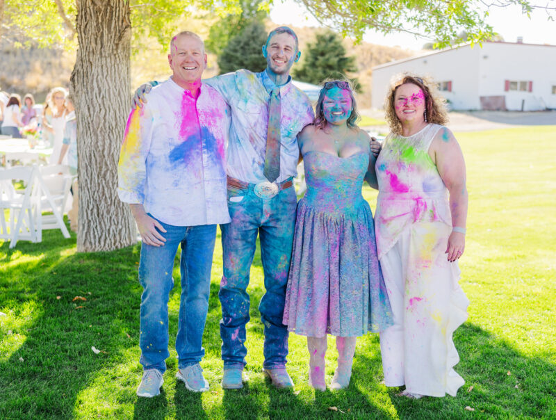 family photo at maggie creek ranch
