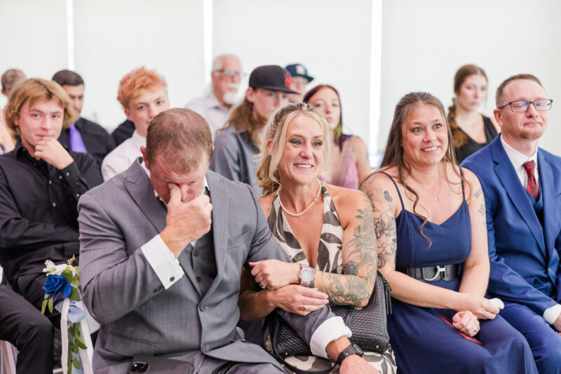 father of bride crying at Elko Convention Center