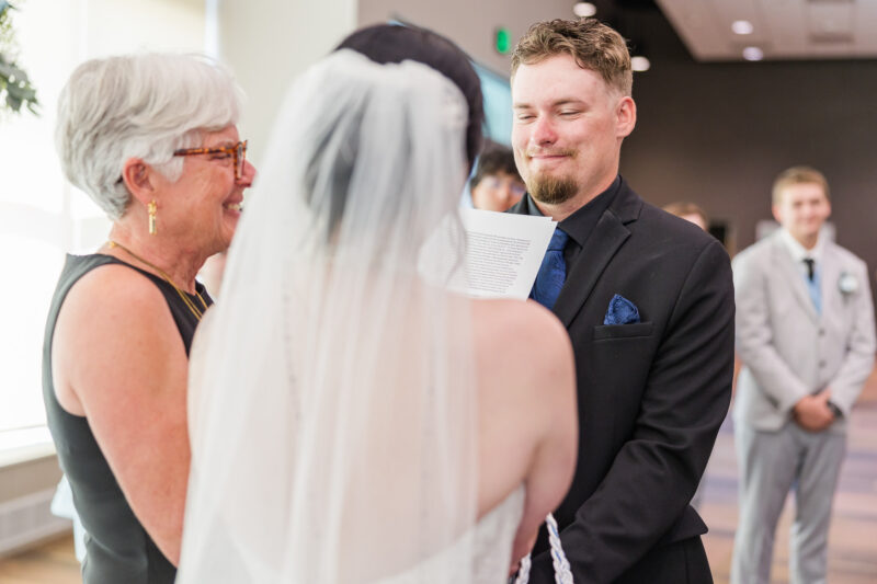 groom laughing