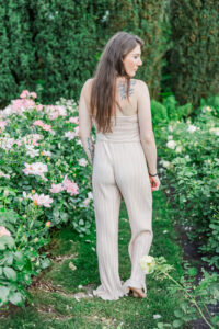 Portland Rose Garden, she's walking away