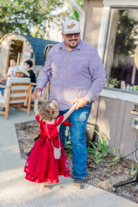 dad dancing with daughter