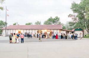 The Elko NV Wedding Venue, Basque House building with people outside 
