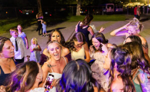 bridal party singing