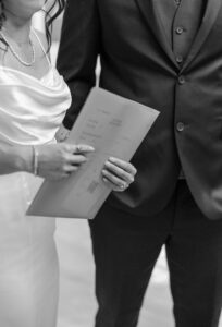 bride holding court papers 