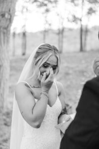 bride crying