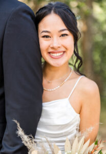 bride looking at me 