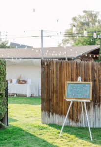 sign on yard 
