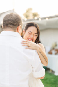 bride laughing 